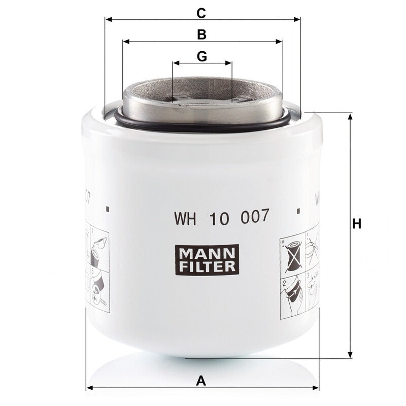 MANN FILTER Oelwechselfilter WH 10007 MANN FILTER
