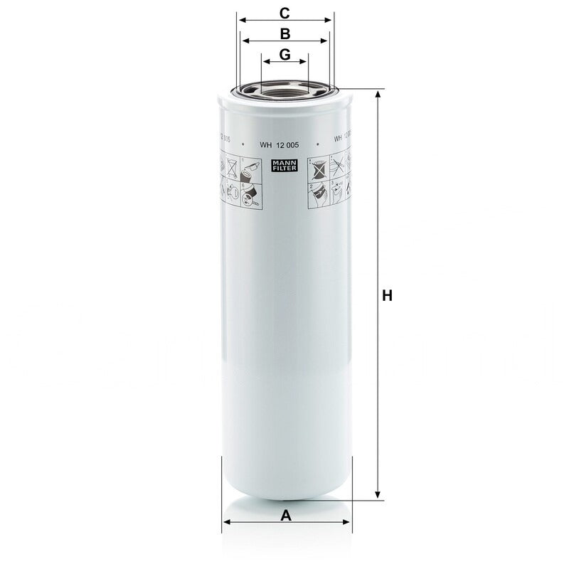 MANN FILTER Motorölfilter WH 12005 MANN FILTER