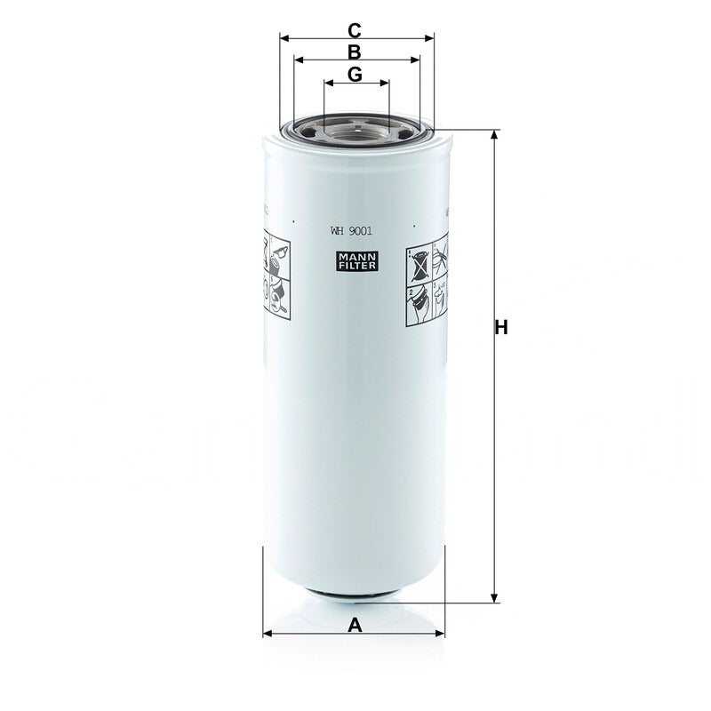 MANN FILTER Hydraulikwechselfilter WH 9001 MANN FILTER