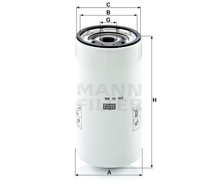 MANN FILTER Kraftstofffilter WK 10022 MANN FILTER