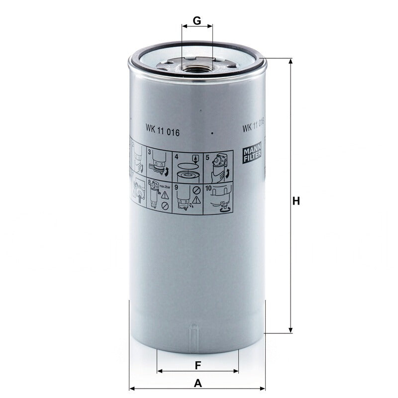 MANN FILTER Kraftstoffwechselfilter WK 11016Z