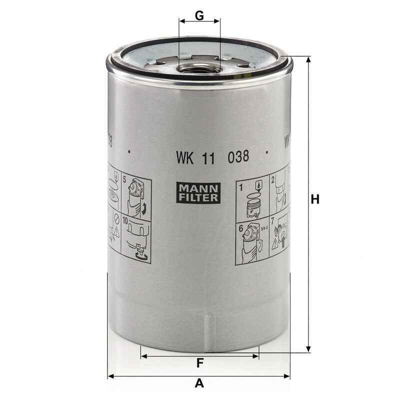 MANN FILTER Kraftstofffilter WK 11 038 Z MANN FILTER