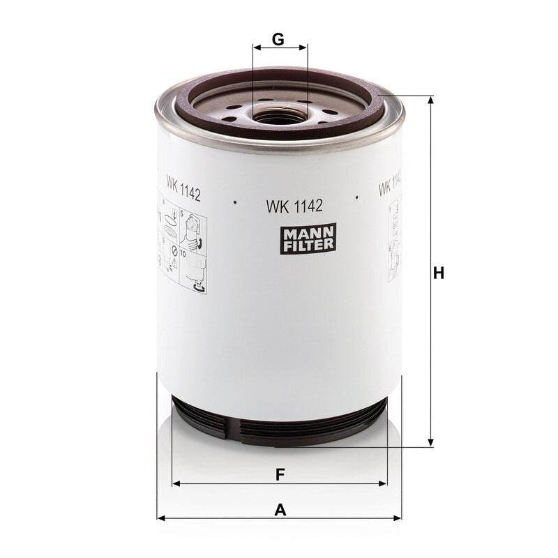 MANN FILTER Kraftstofffilter WK 1142X MANN FILTER