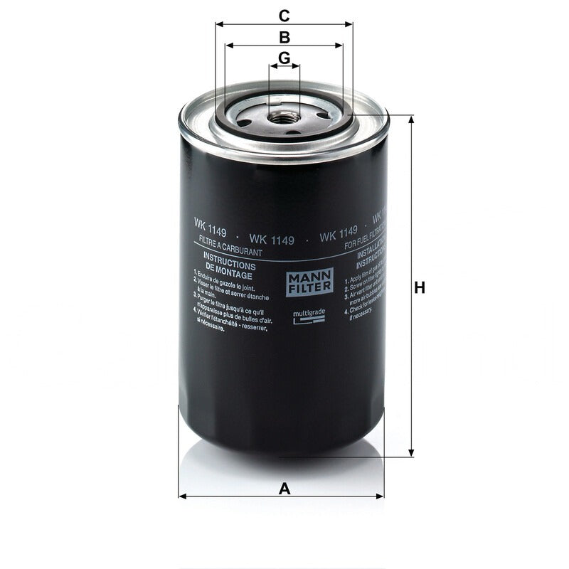 MANN FILTER Kraftstofffilter WK 1149 MANN FILTER