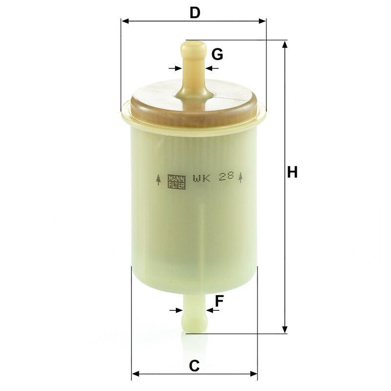 MANN FILTER Kraftstofffilter WK 28 MANN FILTER