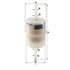 MANN FILTER Kraftstofffilter Papierfilter WK 42/1 MANN FILTER