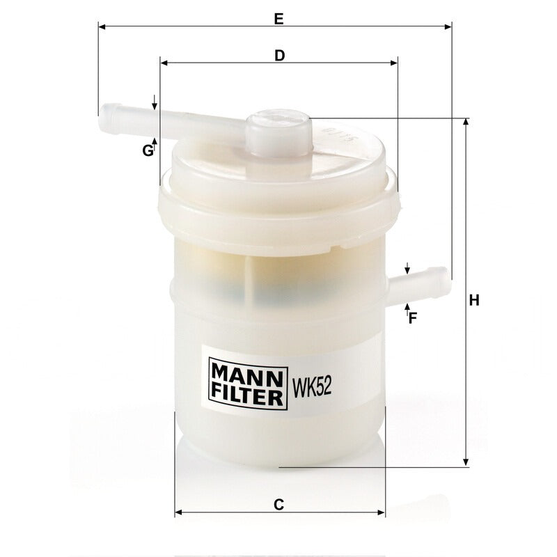 MANN FILTER Kraftstofffilter WK 52 MANN FILTER