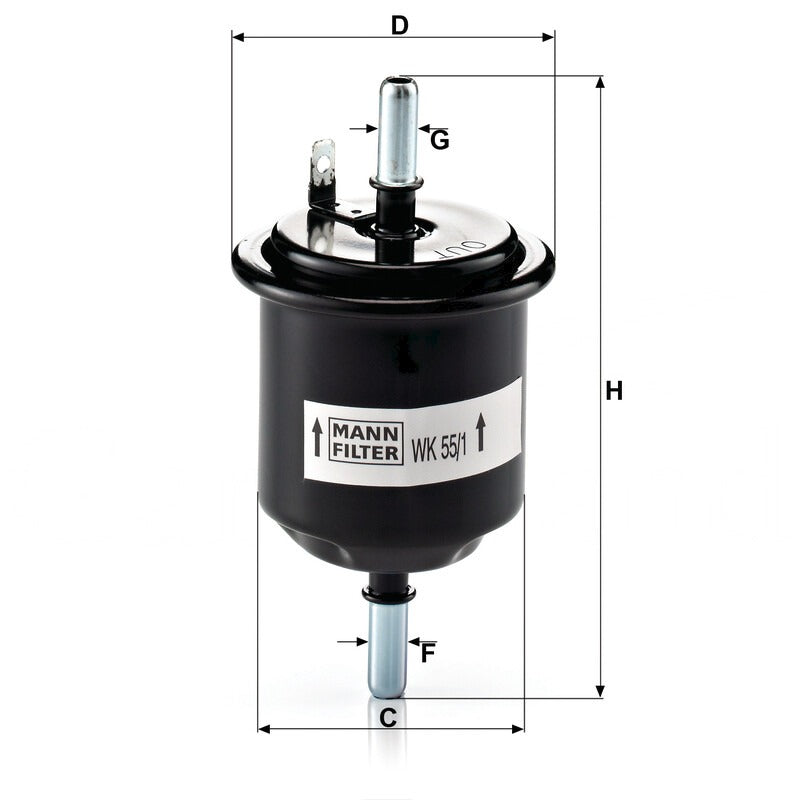 MANN FILTER Kraftstofffilter WK 55/1 MANN FILTER