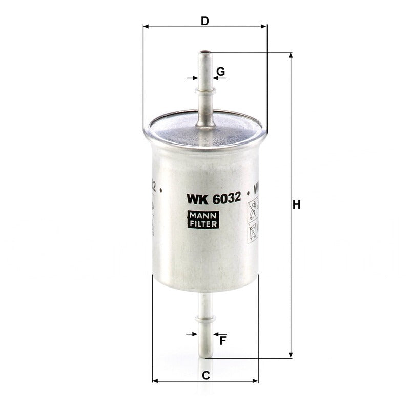 MANN FILTER Kraftstoffwechselfilter WK 6032 MANN FILTER