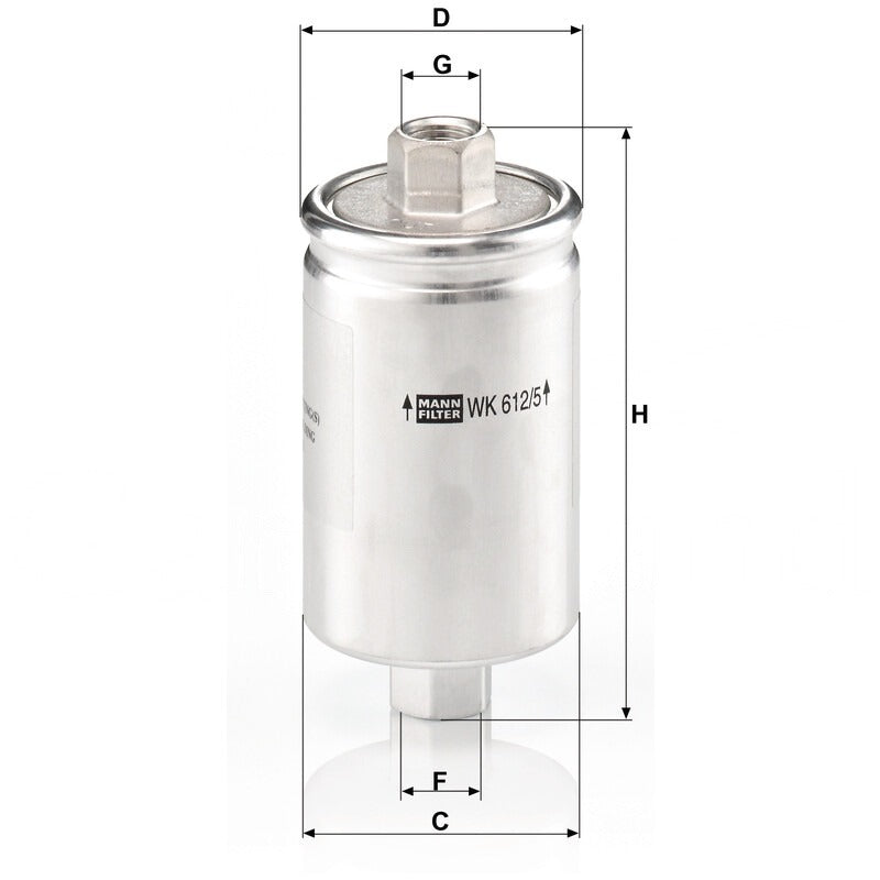 MANN FILTER Kraftstofffilter WK 612/5 MANN FILTER