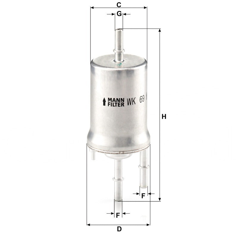 MANN FILTER Kraftstofffilter WK 69 MANN FILTER