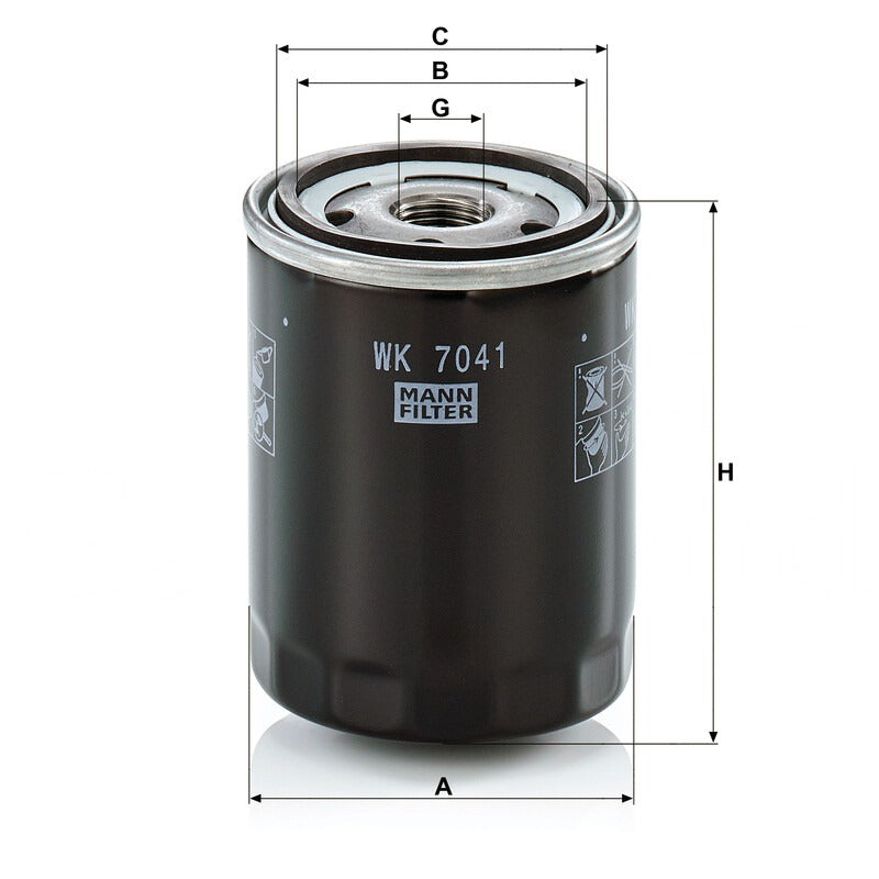 MANN FILTER Kraftstoffilter WK 7041 MANN FILTER