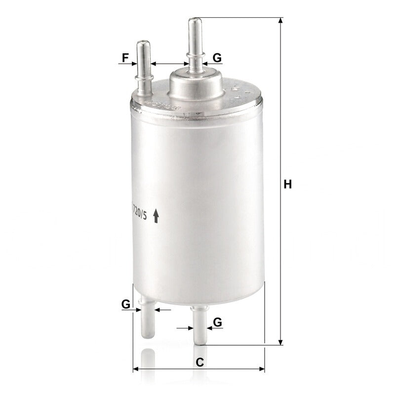 MANN FILTER Kraftstofffilter WK 720/5 MANN FILTER
