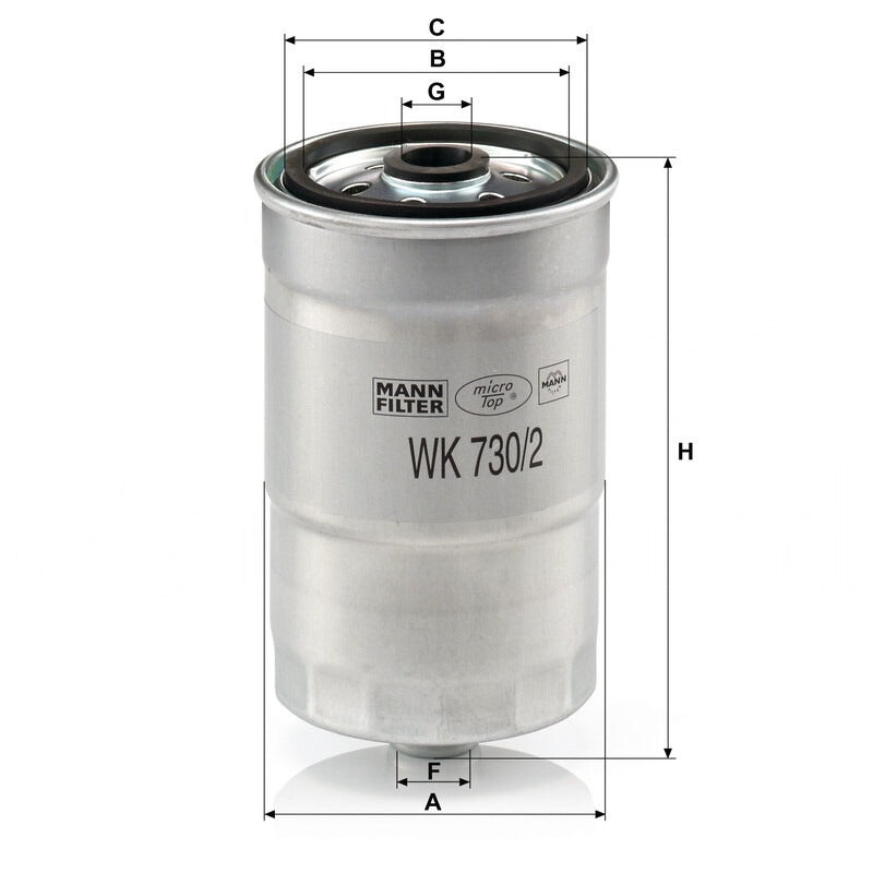 MANN FILTER Kraftstofffilter WK 730/2X MANN FILTER
