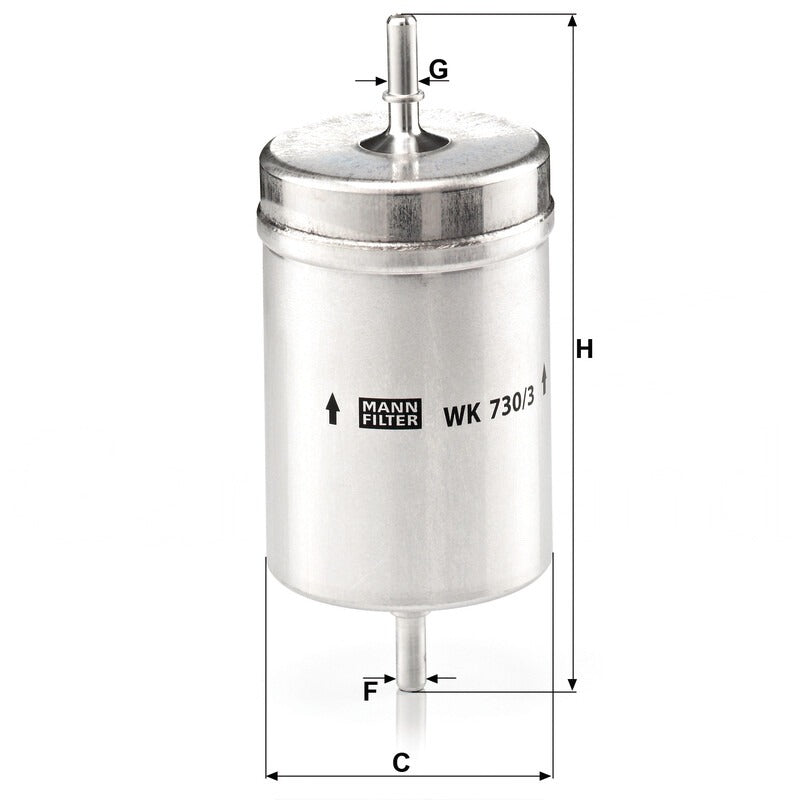 MANN FILTER Kraftstofffilter WK 730/3 MANN FILTER