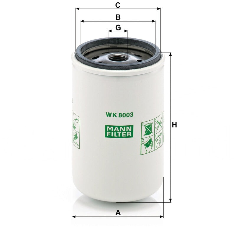 MANN FILTER Kraftstofffilter WK 8003X MANN FILTER