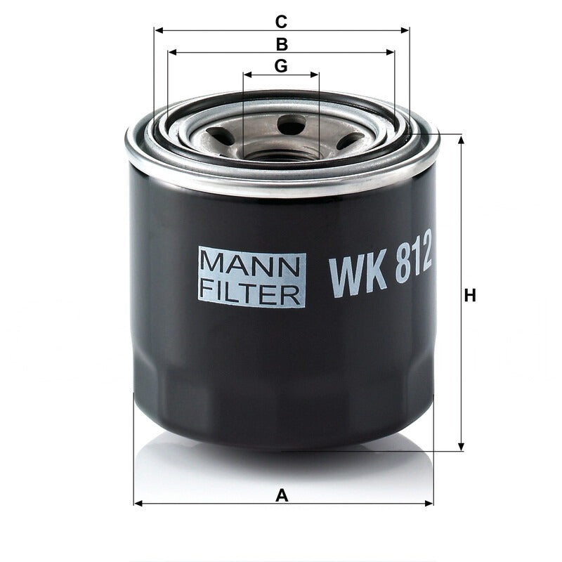 MANN FILTER Kraftstofffilter WK 812 MANN FILTER