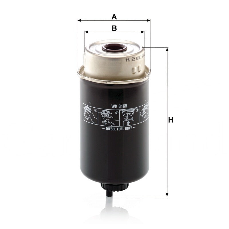 MANN FILTER Kraftstofffilter WK 8165 MANN FILTER