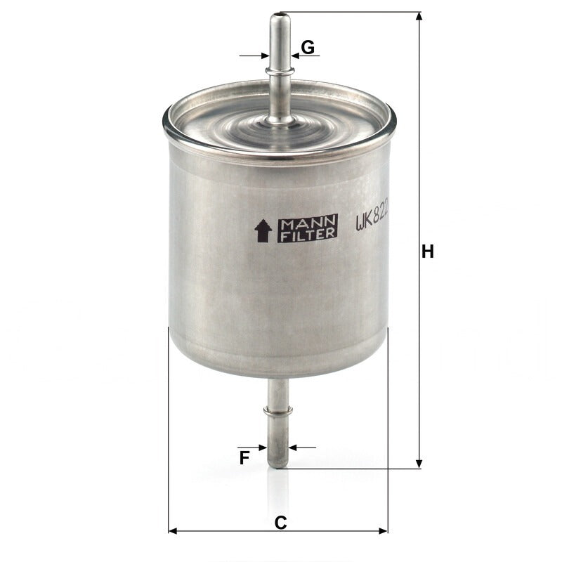 MANN FILTER Kraftstofffilter WK 822/2 MANN FILTER