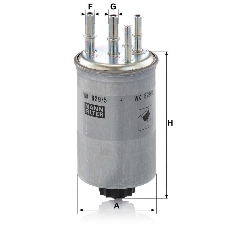 MANN FILTER Kraftstofffilter WK 829/5 MANN FILTER