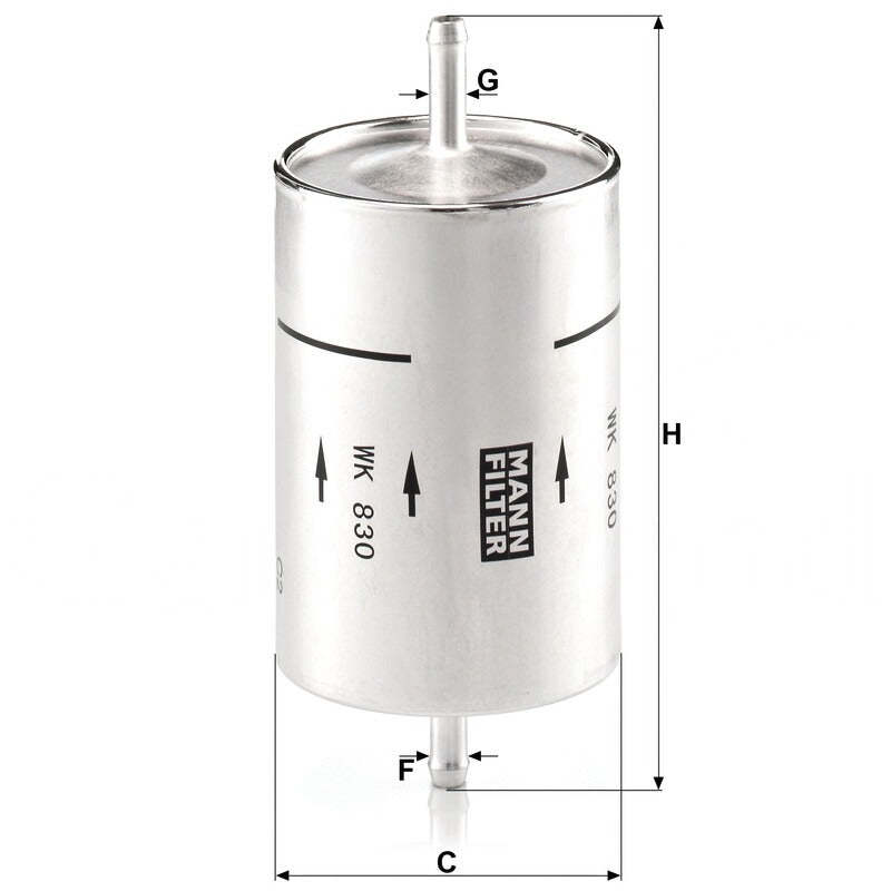 MANN FILTER Kraftstofffilter WK 830 MANN FILTER