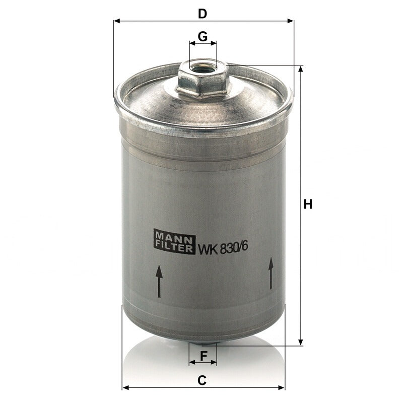 MANN FILTER Kraftstofffilter WK 830/6 MANN FILTER