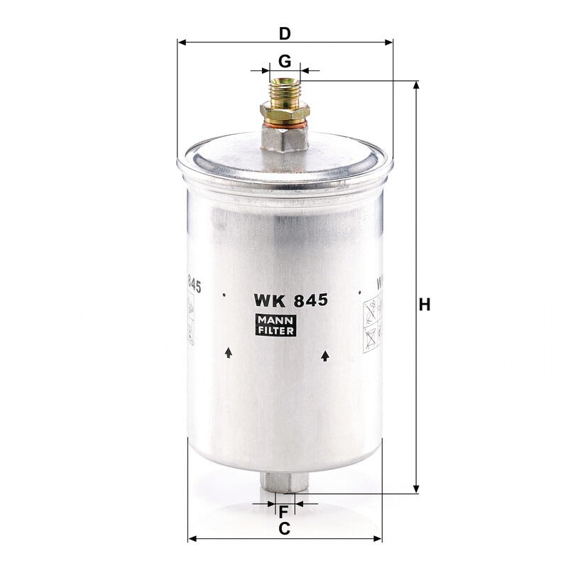 MANN FILTER Kraftstofffilter WK 845 MANN FILTER