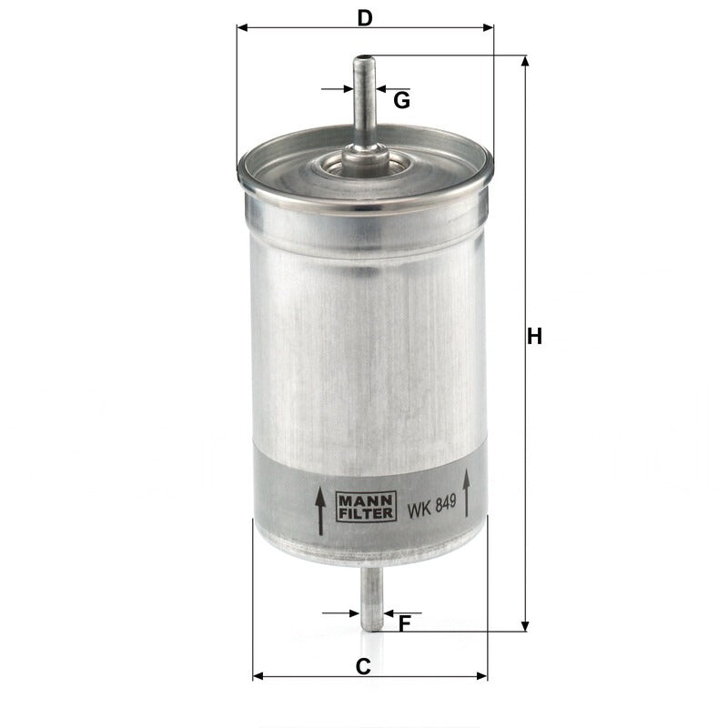 MANN FILTER Kraftstofffilter WK 849 MANN FILTER