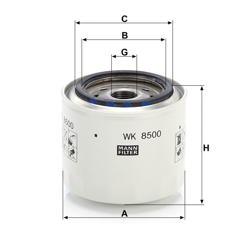 MANN FILTER Kraftstoffwechselfilter WK 8500 MANN FILTER