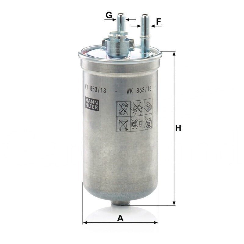 MANN FILTER Kraftstofffilter WK 853/13 MANN FILTER