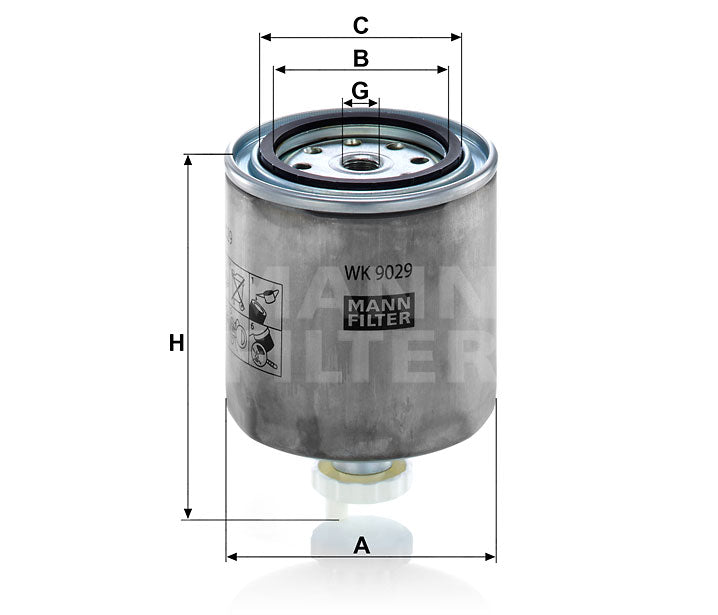 MANN FILTER Kraftstofffilter WK 9029 MANN FILTER