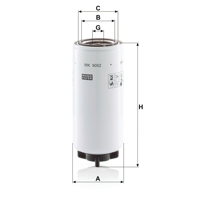 MANN FILTER Kraftstoffwechselfilter WK 9052X MANN FILTER