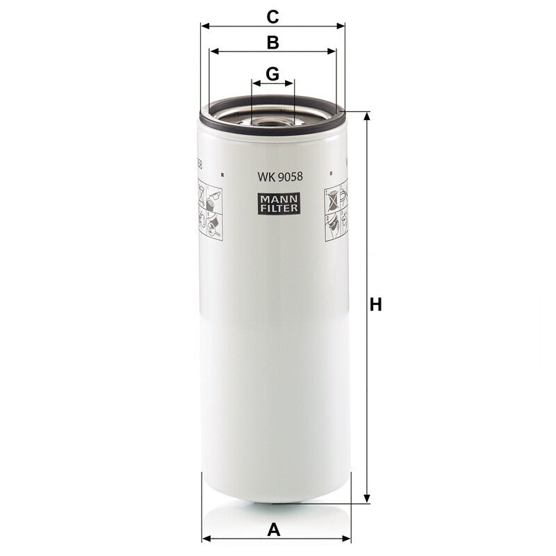 MANN FILTER Kraftstofffilter WK 9058 MANN FILTER