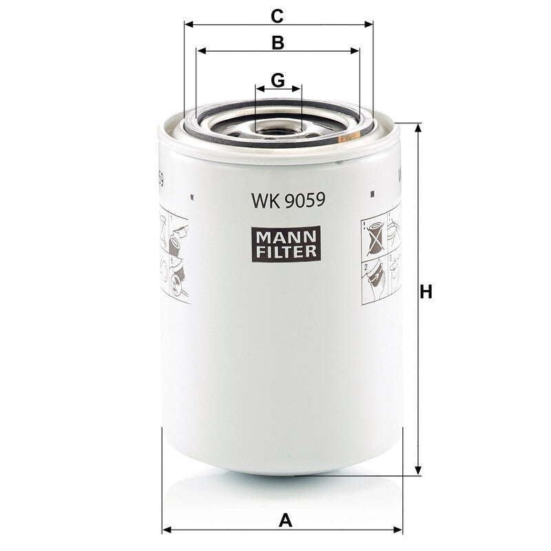 MANN FILTER Kraftstofffilter WK 9059 MANN FILTER