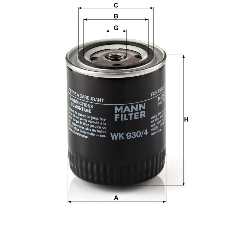 MANN FILTER Kraftstofffilter WK 930/4 MANN FILTER