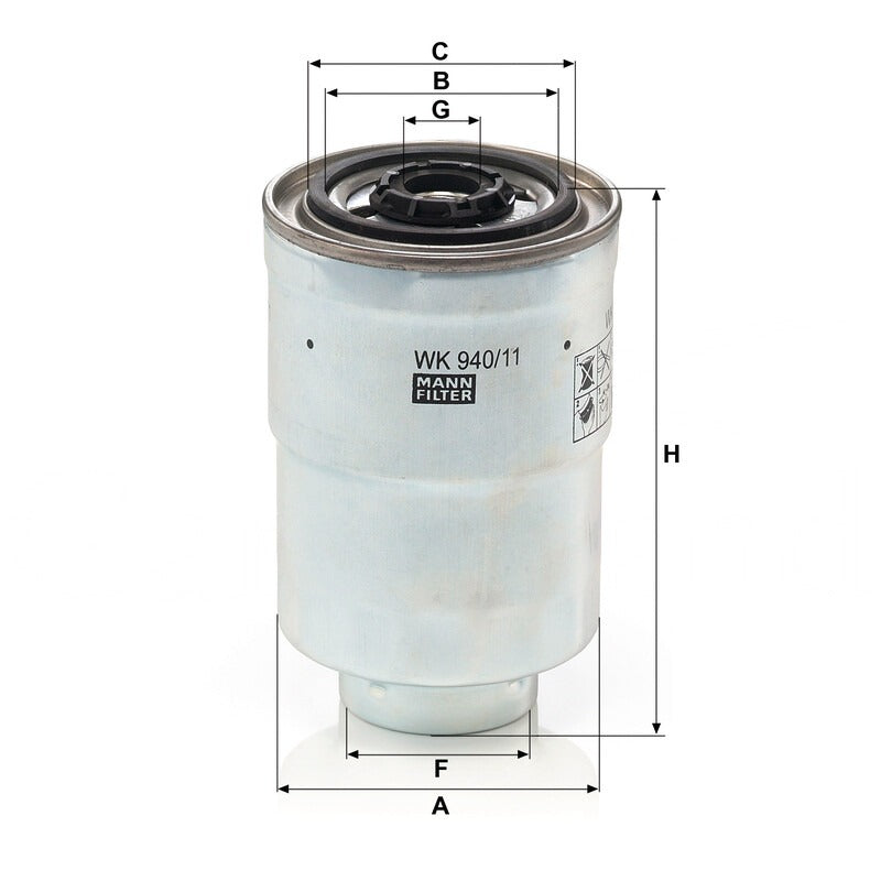 MANN FILTER Kraftstofffilter WK 940/11X MANN FILTER