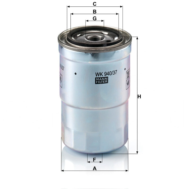 MANN FILTER Kraftstofffilter WK 940/37X MANN FILTER