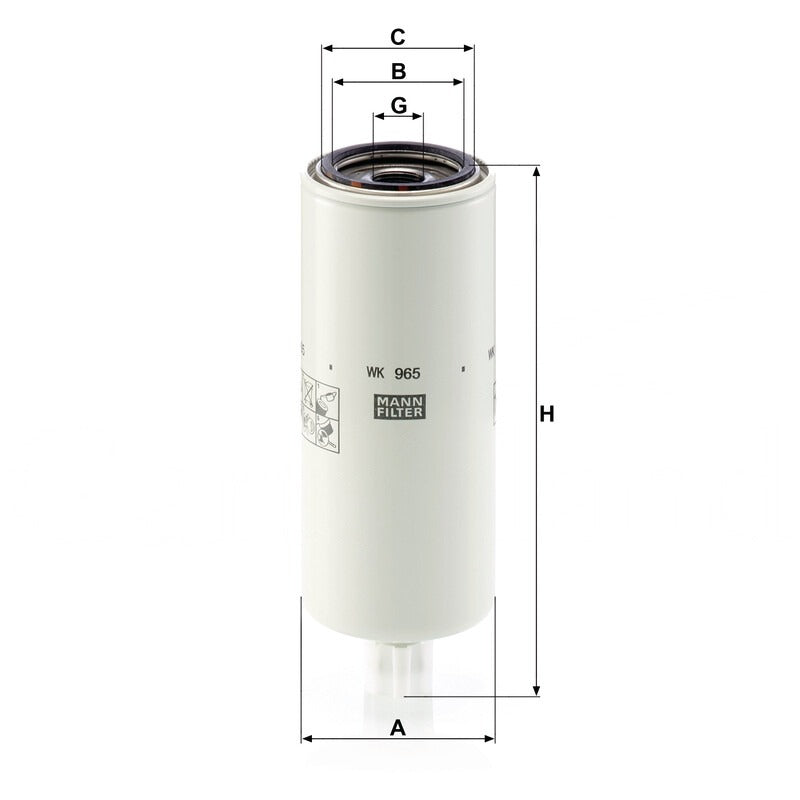 MANN FILTER Kraftstofffilter WK 965 MANN FILTER