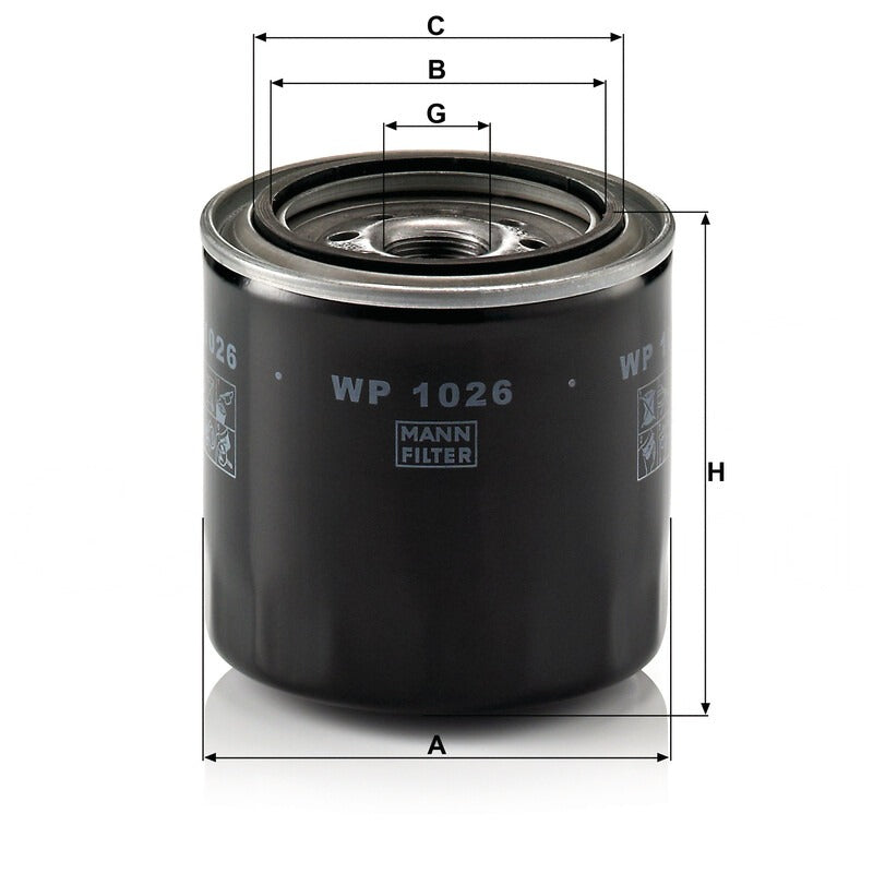 MANN FILTER Motorölfilter WP 1026 MANN FILTER