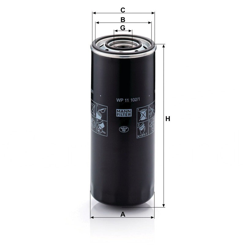 MANN FILTER Motorölfilter WP 11102/1 MANN FILTER