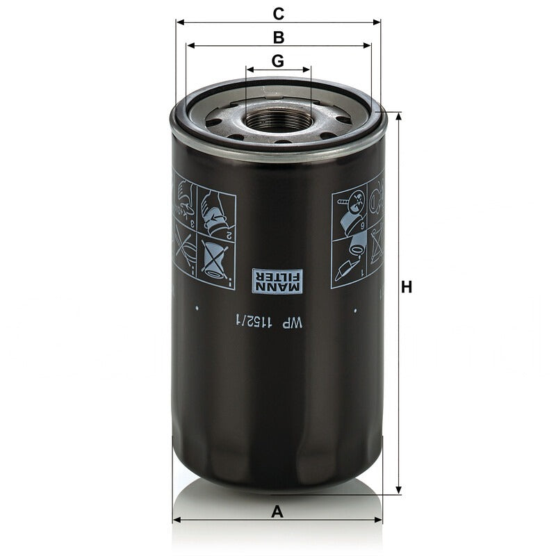 MANN FILTER Oelfilter WP 1152/1 MANN FILTER