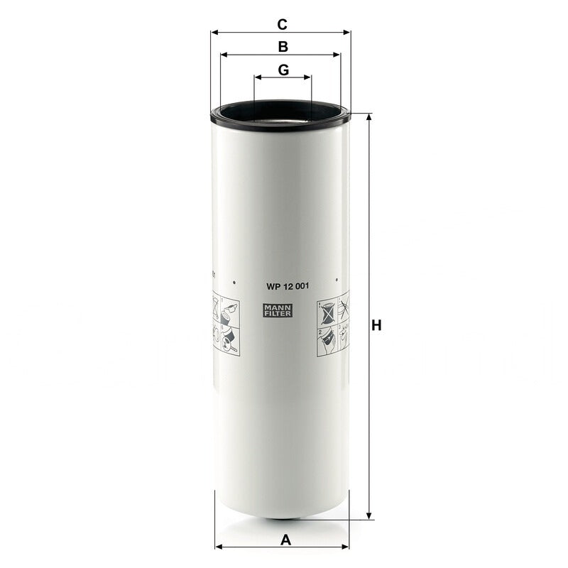 MANN FILTER Schmierölwechselfilter WP 12001 MANN FILTER