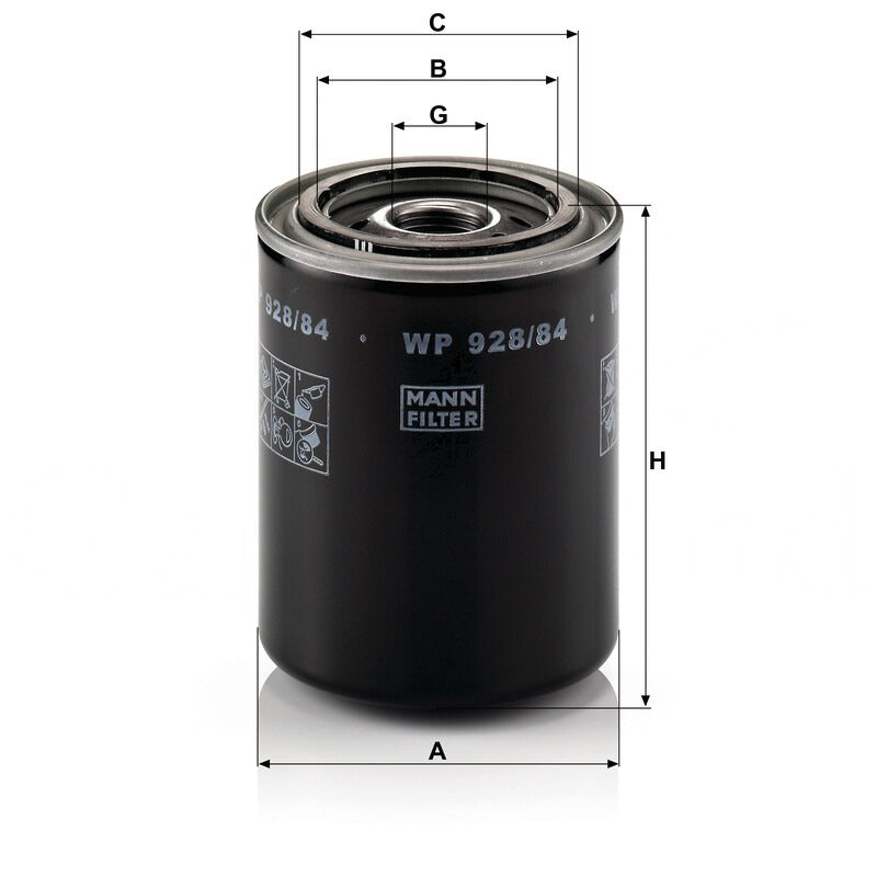 MANN FILTER Ölfilter WP 928/84 MANN FILTER