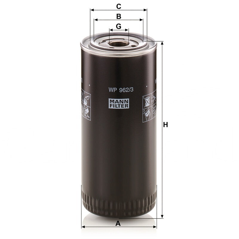 MANN FILTER Kraftstofffilter WP 962/3X MANN FILTER