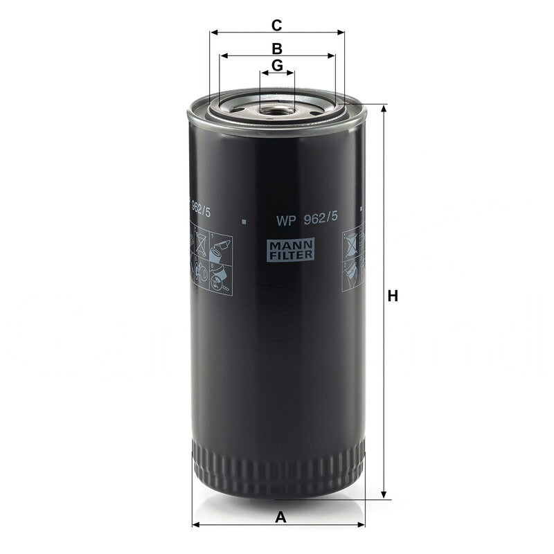 MANN FILTER Ölfilter WP 962/5 MANN FILTER