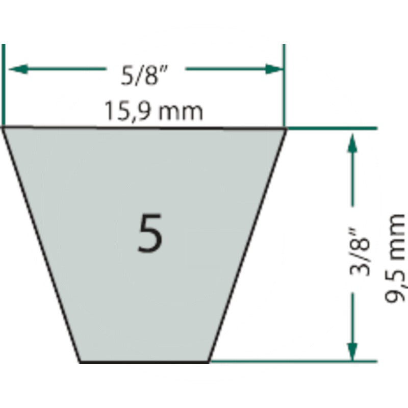 GRANIT by PIX Keilriemen – 33" Zoll – 5L330K