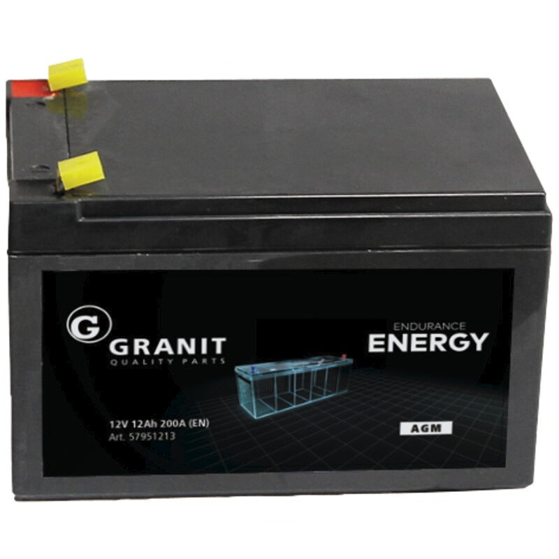 GRANIT ENDURANCE ENERGY Batterie 12 V / 12 Ah Abmessungen L x B x H (mm) 150 x 95 x 93