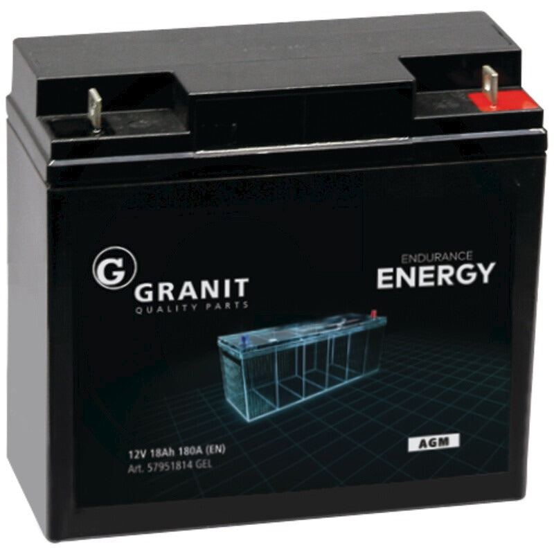 GRANIT ENDURANCE ENERGY Batterie 12 V / 18 Ah – SLA18-12