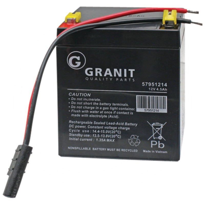 GRANIT ENDURANCE ENERGY Batterie 12 V / 4,5 Ah Polart SAE-Stecker
