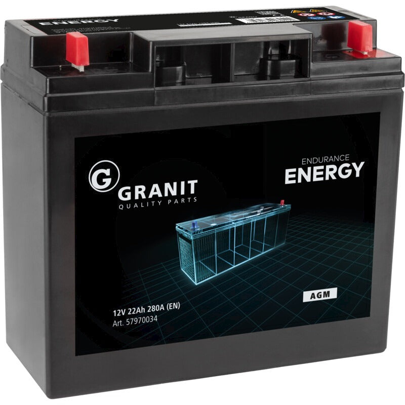 GRANIT ENDURANCE ENERGY Batterie 12 V / 22 Ah